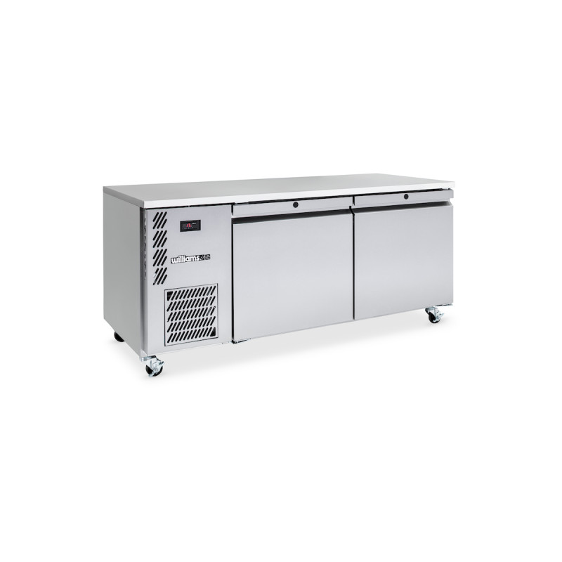 Williams LE2USS Emerald - Two Door Stainless Steel Under Counter Storage Freezer