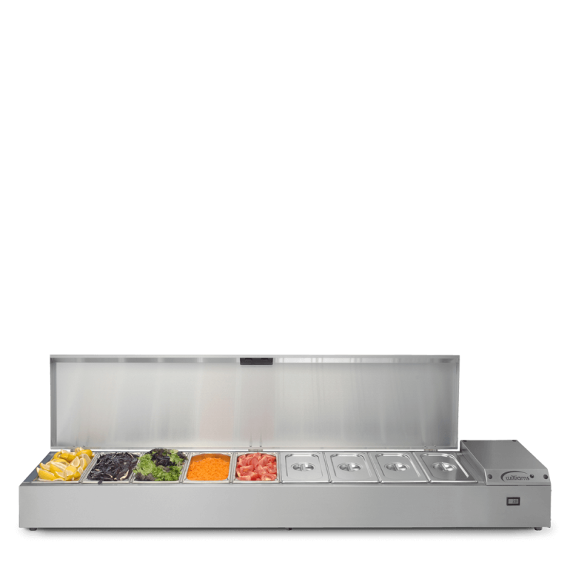 Williams TW18 Thermowell - Nine Pan Counter Top Refrigerated Well