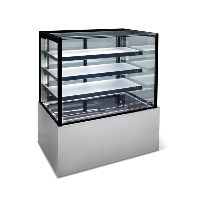 Topaz HTGH12 Topaz Cake Display - 1200Mm Three Tier (Plus Base) Free Standing Refrigerated Cake Display