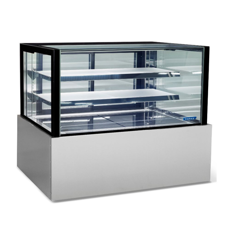 Topaz HTG18 Topaz Cake Display - 1800Mm Two (Plus Base) Tier Free Standing Ambient Cake & Food Display