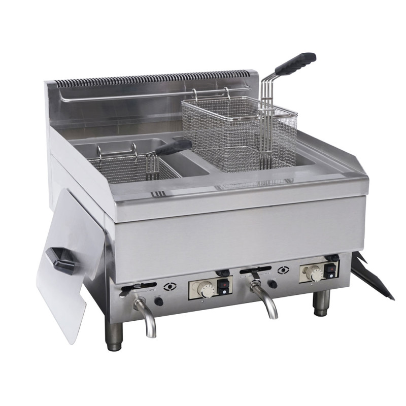 Gasmax   Gasmax Countertop 2x10L LPG Fryer JUS-TRC-2LPG