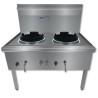 Gasmax  WW-2L Stainless Steel Waterless LPG Double Wok