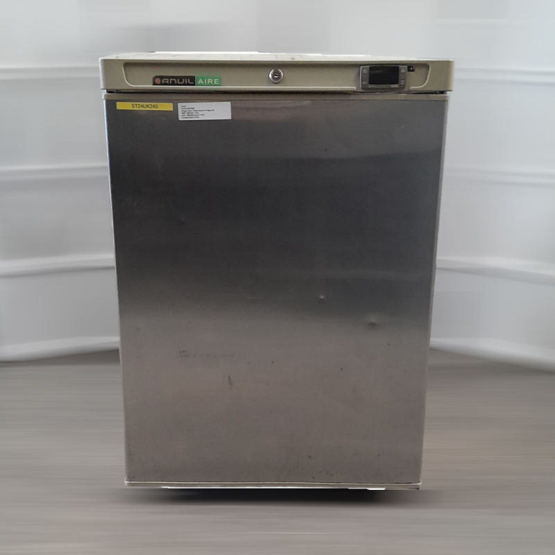 Used Anvil RCX200 Stainless Single Door Under Bench Fridge 170L