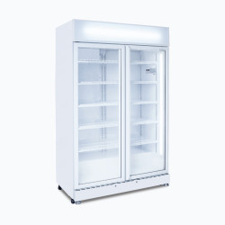 Bromic GM1000LWECO Upright Display Fridge - 960L - 2 Doors - Flat Glass