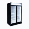 Bromic GM1000LBECO Upright Display Fridge - 960L - 2 Doors - Flat Glass