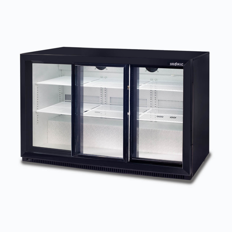 Bromic BB0330GDS-NR-1 Back Bar Fridge - 307L - 3 Doors - Sliding