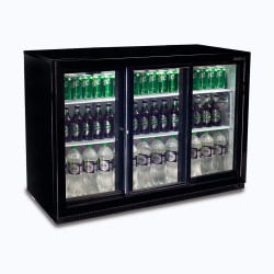 Bromic BB0330GDS-NR-1 Back Bar Fridge - 307L - 3 Doors - Sliding