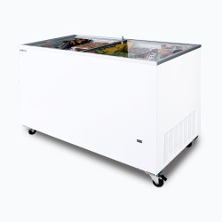 Bromic CF0400FTFG-NR Display Chest Freezer - 401L - Flat Glass Top