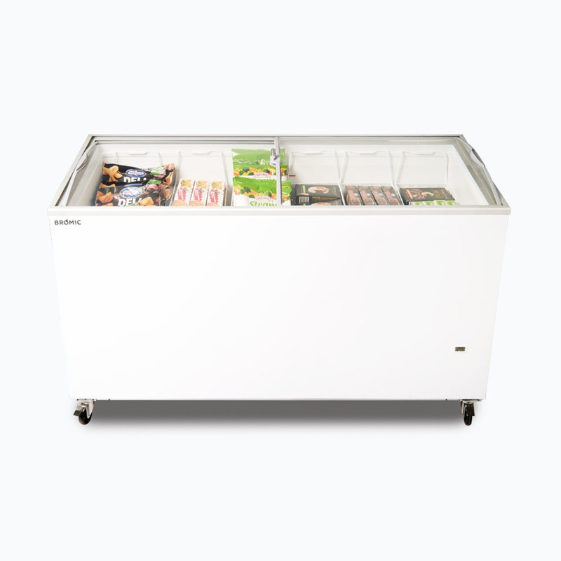 Bromic CF0500ATCG-NR Display Chest Freezer - 427L - Curved Glass Top