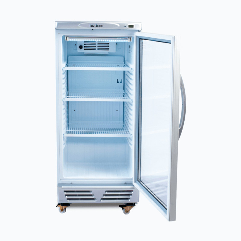 Bromic GM0220-NR Upright Display Fridge - 215L - 1 Door - Flat Glass