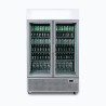 Bromic GM1100LS-NR Upright Display Fridge - 1082L - 2 Door - Flat Glass - Lightbox