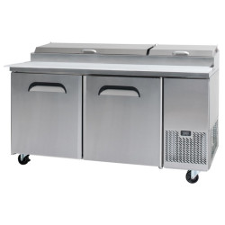 Bromic PP1700 Pizza Prep Fridge - 2  Doors - 1702mm - 9 Pans