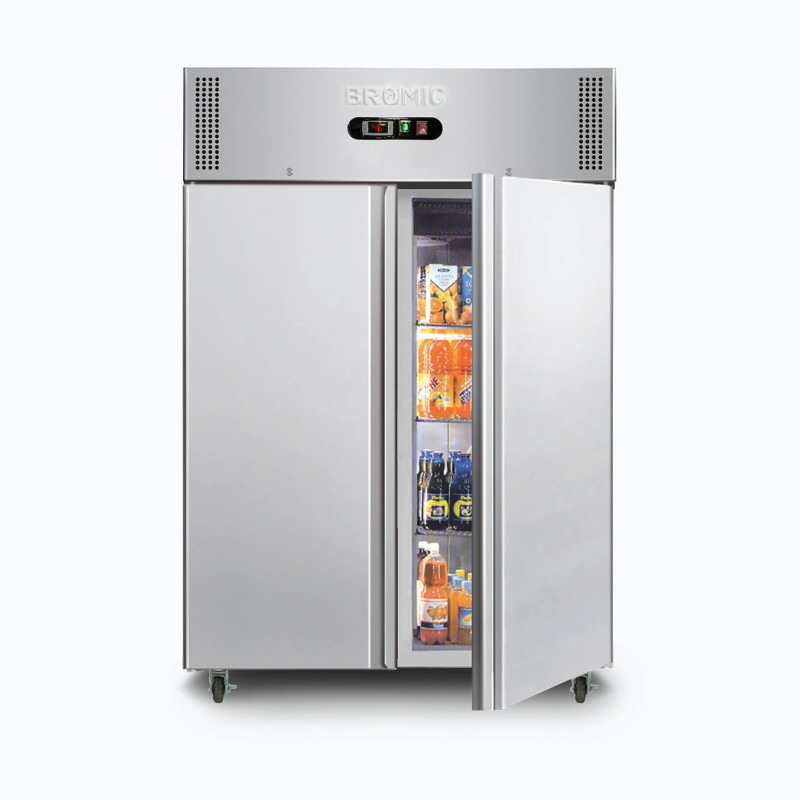 Bromic UC1300SD-NR Upright Fridge - 1300L - 2 Doors - Stainless Steel