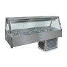 Roband ERX25RD   Straight Glass Refrigerated Display Bar, 10 pans