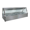 Roband EFX25RD   Straight Glass Refrigerated Display Bar - Piped and Foamed only (no motor), 10 pans