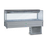 Roband SRX26RD   Square Glass Refrigerated Display Bar, 12 pans