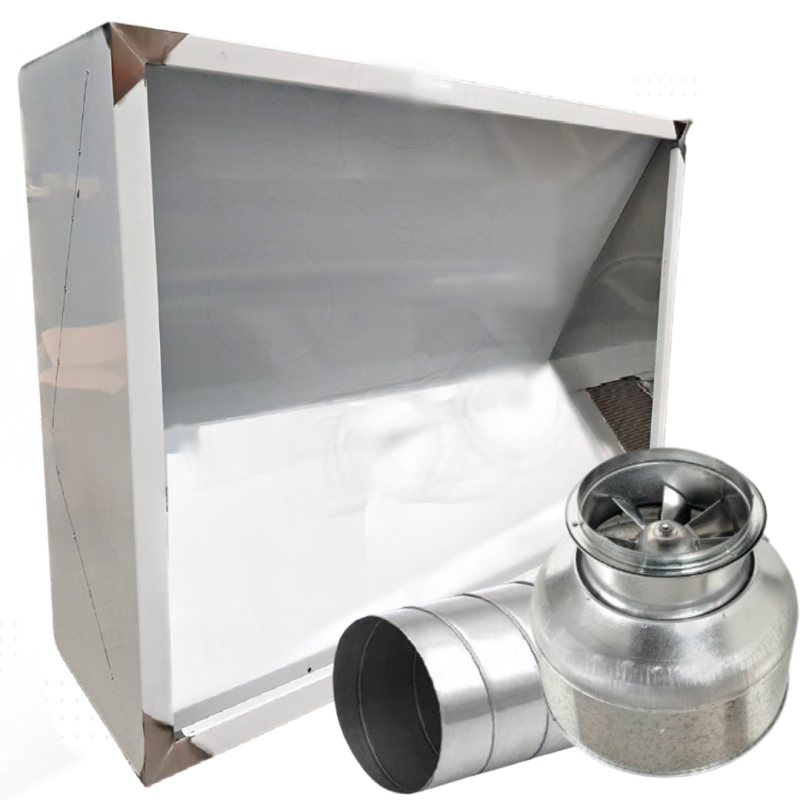 Commercial Bakery Exhaust Canopy 2400mm Fan & Duct Kit