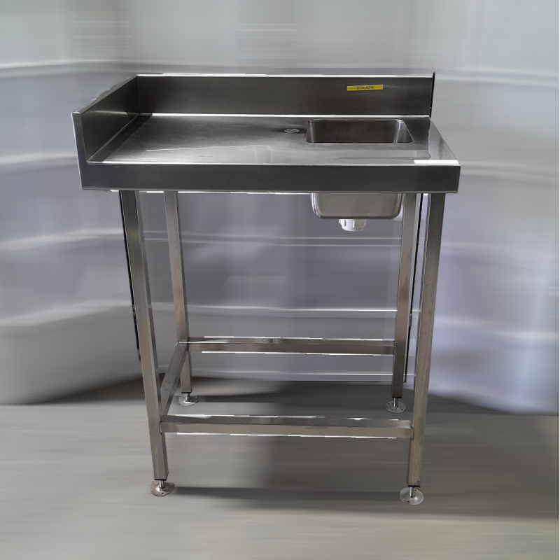 Used Stainless Steel Bench with Hand Wash Sink