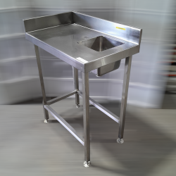 Used Stainless Steel Bench with Hand Wash Sink