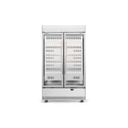 Skope  BME1200N-AC 2 Glass Door Display or Storage Fridge, Lit Sign