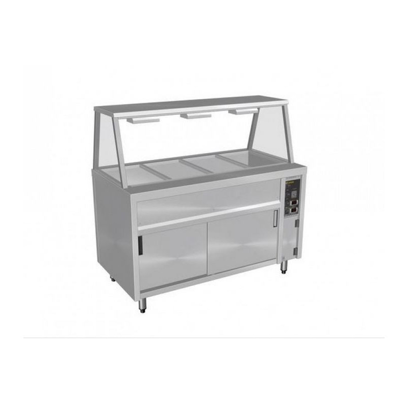 Culinaire Mobile Bain Marie Hot Cupboard with A Frame Gantry- CH.BMHM.GA.4