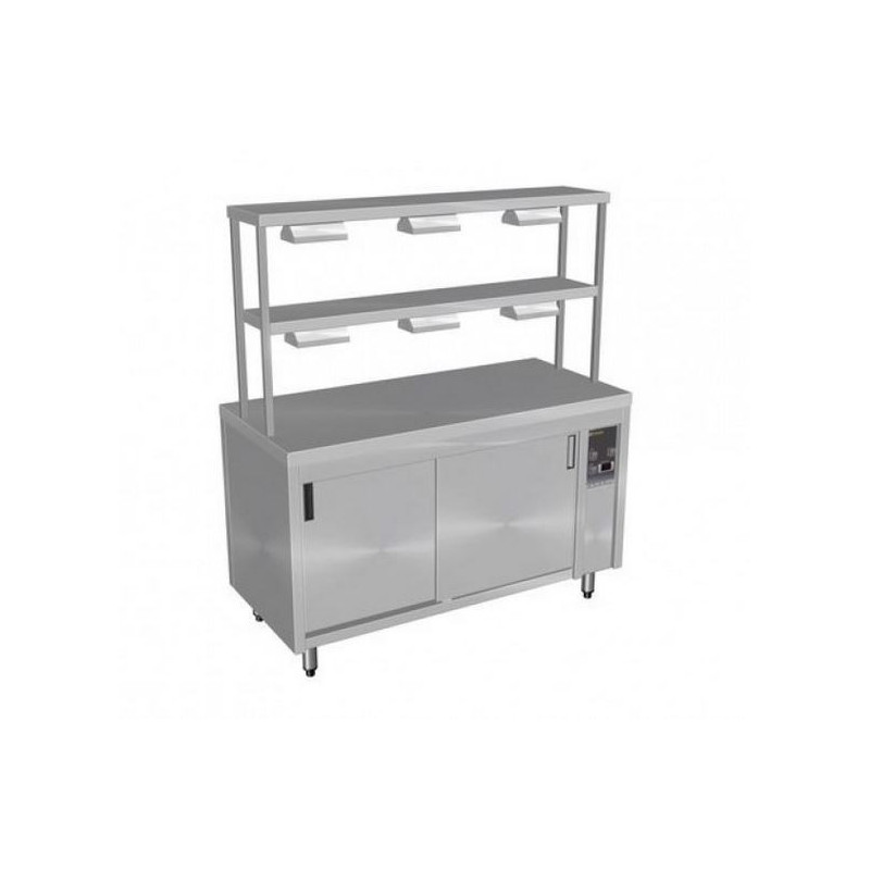 Culinaire Hot Cupboards Island With 2 Tier Heated Gantry - CH.HC.I.GDD.8