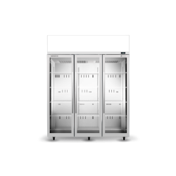 Skope  TME1500N-AC 3 Glass Door Display or Storage Fridge, Lit Sign