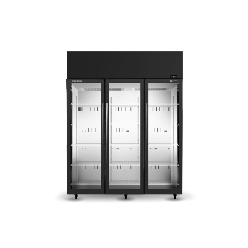 Skope  SKT1300N-A 2 Glass Door Display or Storage Fridge