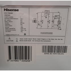 Used Hisense HR6CF523 Chest Freezer 520L