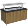 Culinaire Mobile Heated Island Buffet Stone Top & Joinery Panels - CH.IBGJ.BMC.U.GSF.8