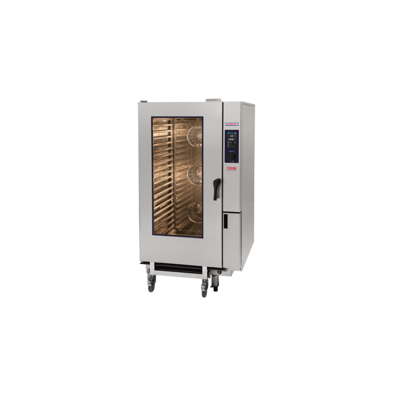 HOBART HEJ201E Convection steamer COMBI, 20 x 1/1 GN tray, electrical heated, injection system, GN trolley 20 x 1/1 GN