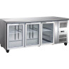 Thermaster GN3100TNG 3 Glass Door Gastronorm Bench Fridge