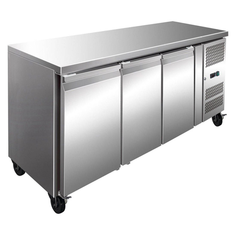 Thermaster FE3100TN S/S Three Door Bench Fridge 386L