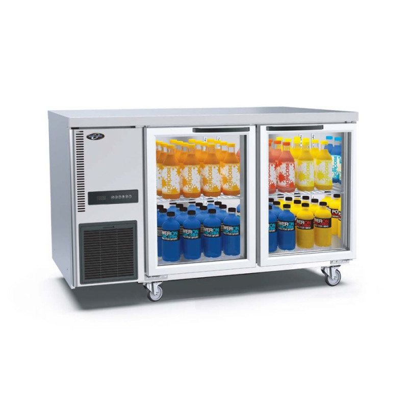 Thermaster Glass Door Workbench Fridge - TL1200TNG