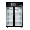 Thermaster Double Glass Door Black Stainless Steel Upright Freezer - SUFG1000B