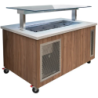 Culinaire  Mobile Refrigerated Island Buffet Stainless Steel Top & Joinery Panels - CR.IBSJ.CWCF.U.GSF.8