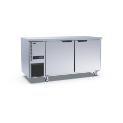 Thermaster Stainless Steel Double Door Workbench Fridge - TS1500TN