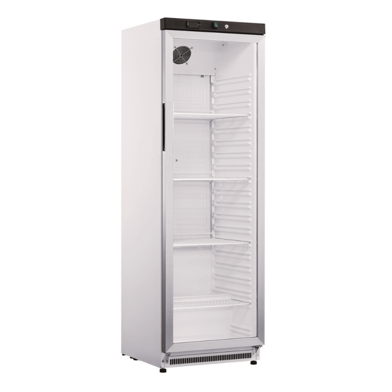 Thermaster Stainless Steel Upright Static Display Fridge XR400SG