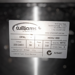 Williams Used OPAL HO3U 3 Doors Under Bar Fridge