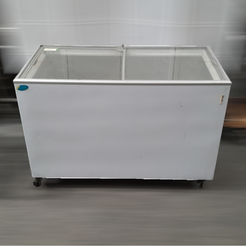 Used Bromic CF0400FTFG Display Chest Freezer Flat Glass Top