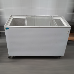 Used Bromic CF0400FTFG Display Chest Freezer Flat Glass Top