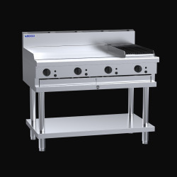 Luus CS-9P3C  900mm Griddle 300mm Chargrill