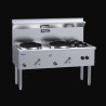 Luus WZ-2C2B  Two Hole Two Burner Compact Waterless Wok