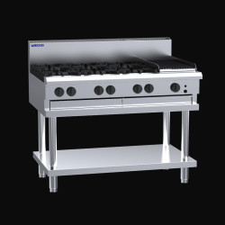 Luus CS-6B3C  6 Burner 300mm Chargrill Cooktop