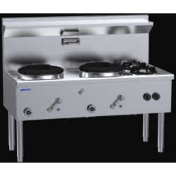 Luus Element EWZ-2C2B 1500mm 2 ring Waterless Woks with 2 burner