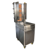 Ozsarac 4 Burner Semi-Automatic Kebab Machine With Built-in Meat Warmer  HO4BMSB