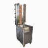 Ozsarac 5 Burner Semi-Automatic Kebab Machine With Built-in Meat Warmer  HO5BMSB