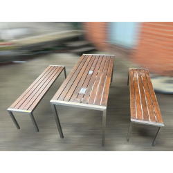 Outdoor Cafe Table and Benches