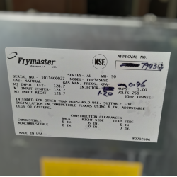 Used Frymaster FPP345ESD 3 Bank Deep Fryer with Filteration System