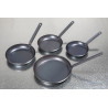 TMS-002A 8 inch Black Steel Frypan